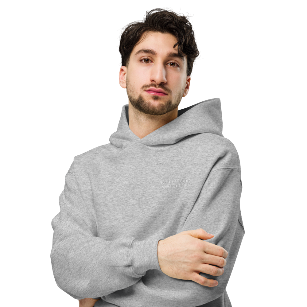 Noir & Blanc simplicity hoodie